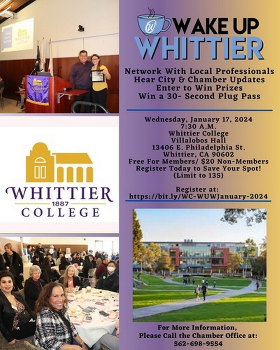 Wake Up Whittier Whittier College Jan 17 2024 Event Calendar   EventSNPImage Wake Up Whittier January 2024   Whittier College 